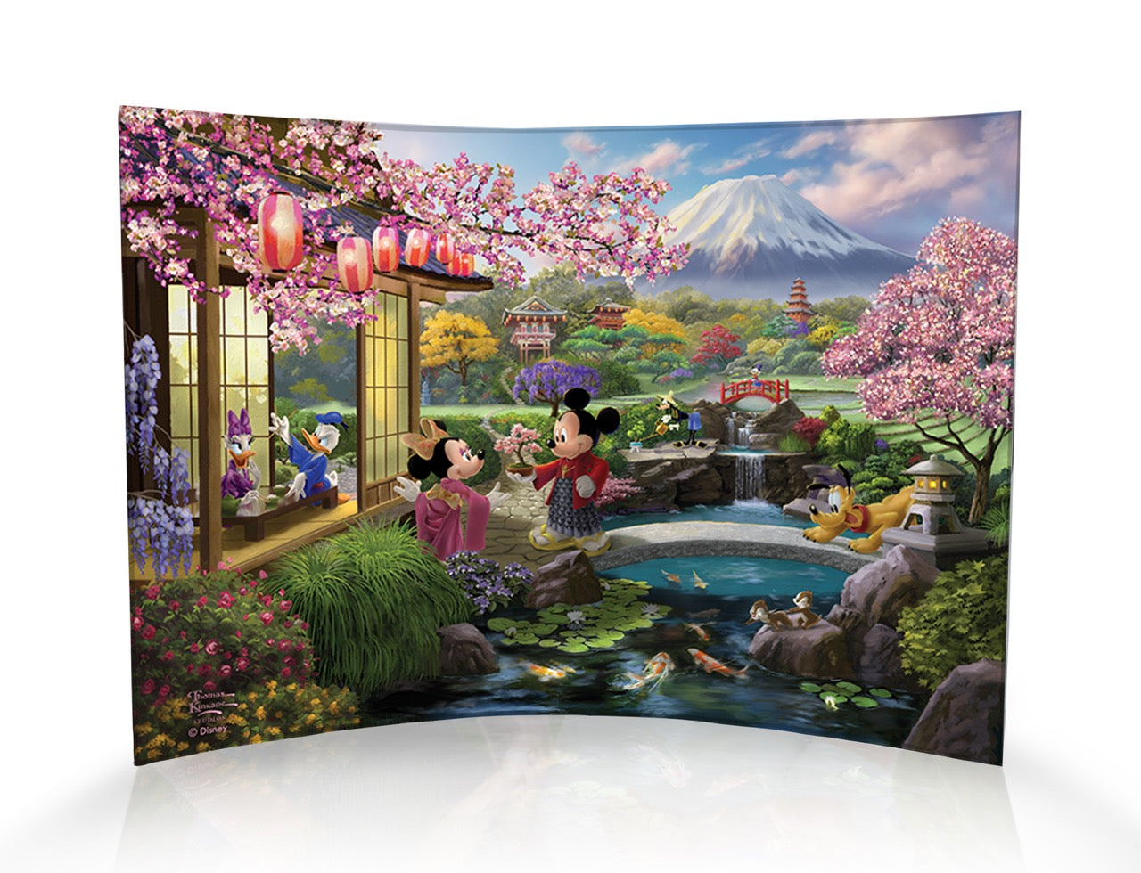 Disney (Mickey and Minnie in Japan) 10" x 7" Curved Acrylic Print ACP1007CUR846